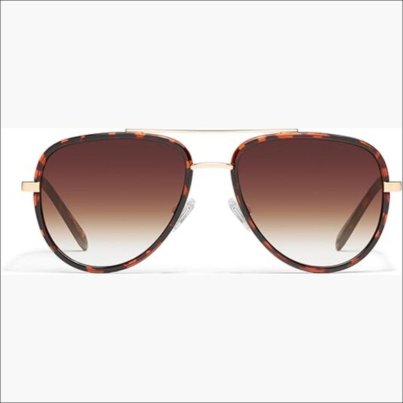 Medium Aviator Sunglasses, UV Protection Lenses, Combination Material Frame main image 4